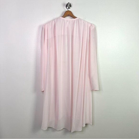 Vintage 80s Patra Sheer Pink Open Robe - Picture 9 of 11